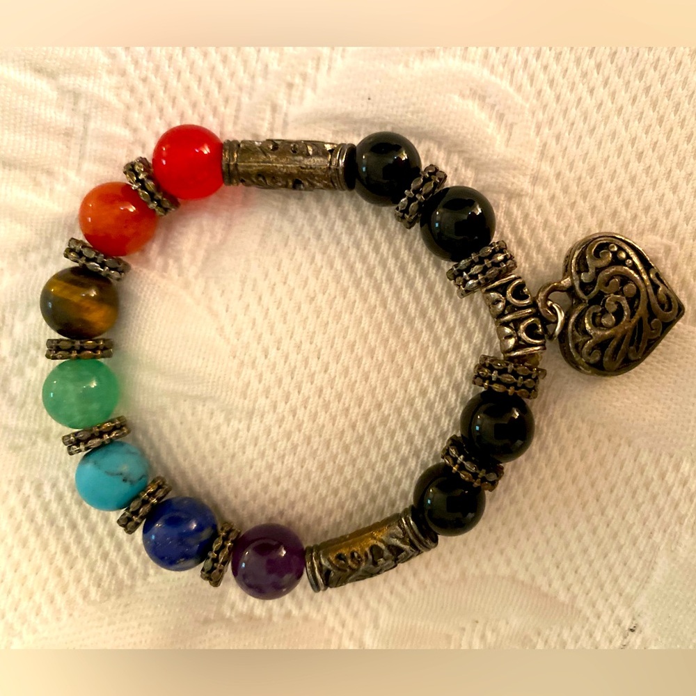Beaded heart bracelet ♥️